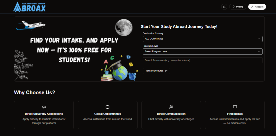 Abroax – Made Easy Global Admission